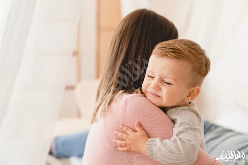 Changing the diaper for the baby Changing the diaper for the baby