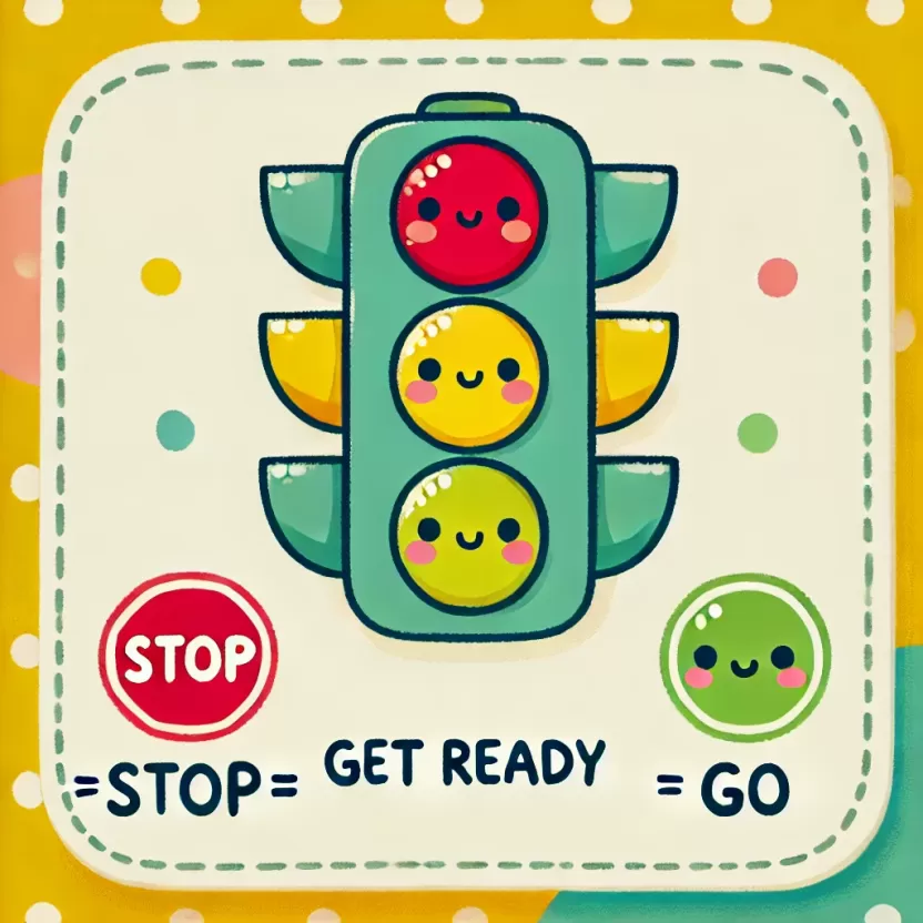 الوان اشارة المرور للاطفال الوان اشارة المرور للاطفال