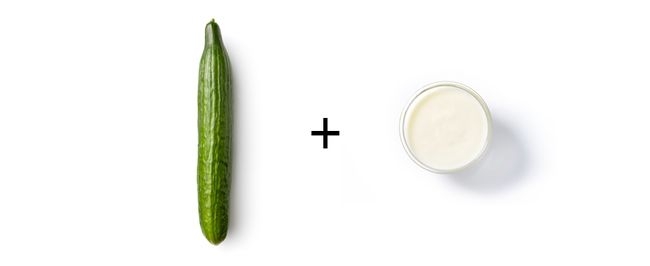 قناع تفتيح الوجه بالخيار قناع تفتيح الوجه بالخيار