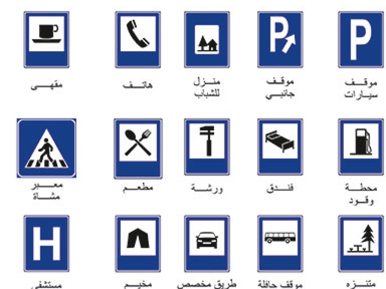 العلامات الارشادية العلامات الارشادية